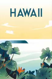 Hawaï - affiche monde