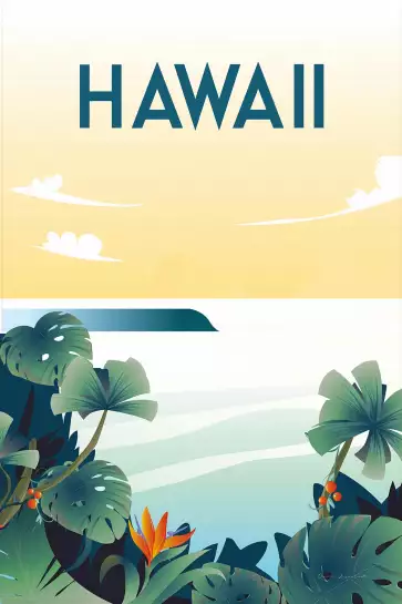 Hawaï - affiche monde