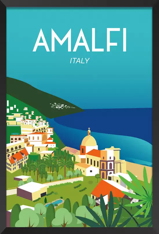 Amalfi - affiche monde