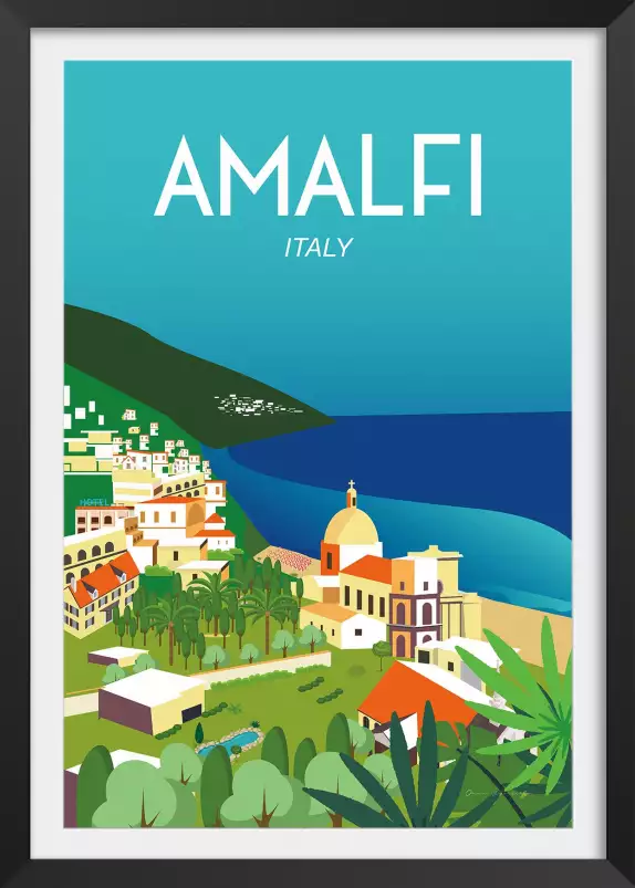 Amalfi - affiche monde