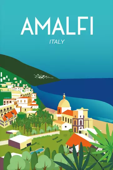 Amalfi - affiche monde