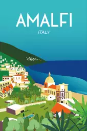 Amalfi - affiche monde