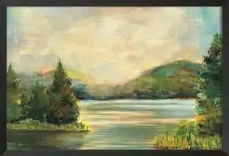 Lac d'argent - tableau peinture nature