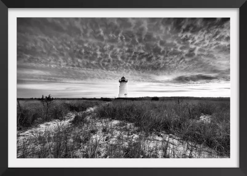 Phare sur la côte - affiche paysage