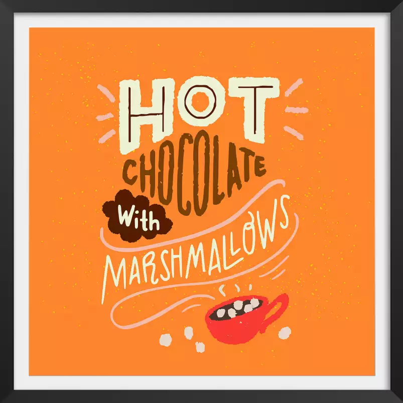 Hot chocolate - afiche cuisine