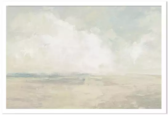 Ciel et sable - affiche bord de mer