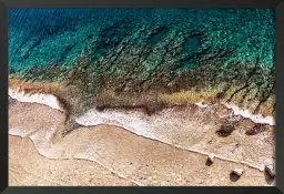 Sable et mer - affiche plage