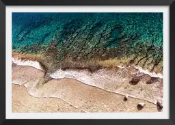 Sable et mer - affiche plage