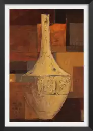 Vase au long cou - toile africaine