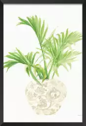 Palm Chinoiserie II - affiche de fleurs