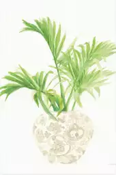 Palm Chinoiserie II - affiche de fleurs