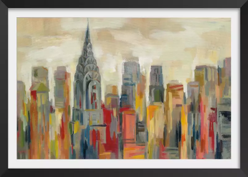 Le Chrysler Building - affiche new york