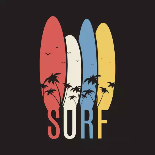 Passion surf - affiche surf