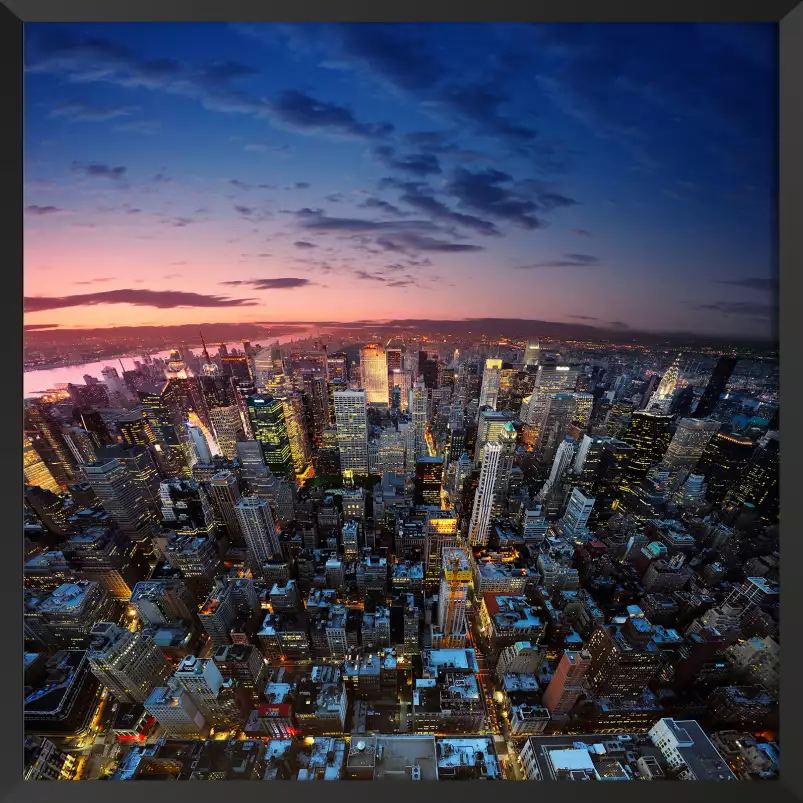 Manhattan sunset - new york vu de haut