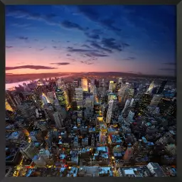 Manhattan sunset - new york vu de haut