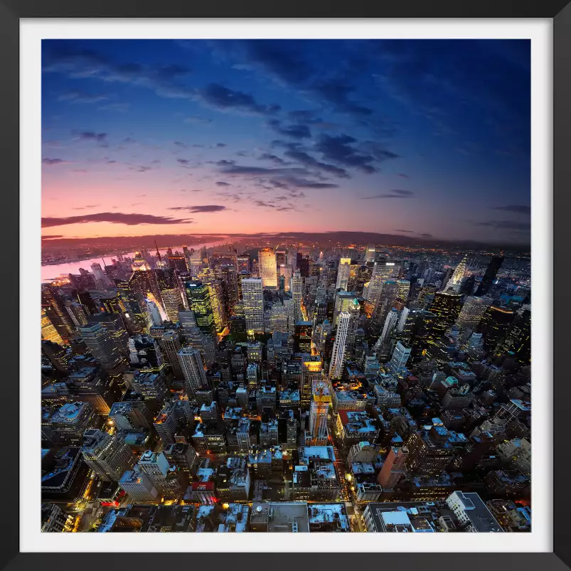 Manhattan sunset - new york vu de haut