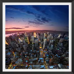 Manhattan sunset - new york vu de haut