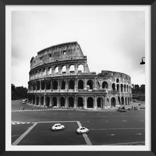 Rome, le colysée - affiche retro vintage