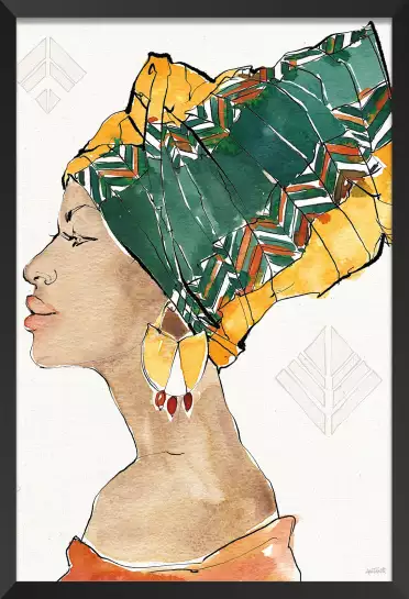Turban africain - affiche d'art