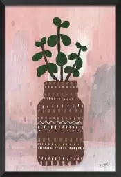 Vase bohème - affiche de fleurs