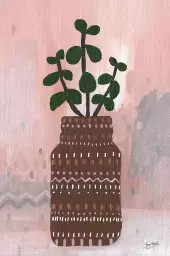 Vase bohème - affiche de fleurs