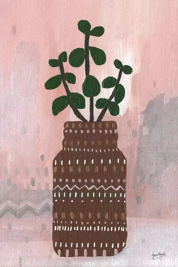 Vase bohème - affiche de fleurs