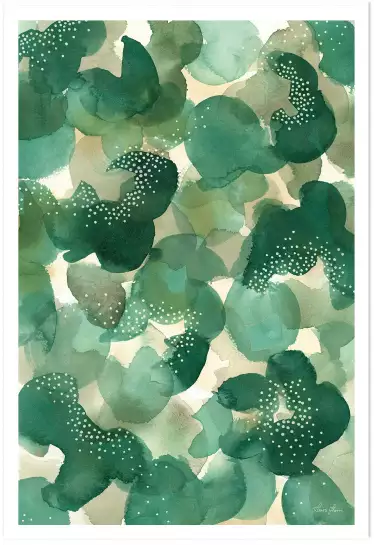 Canopée des feuilles - abstrait tableau design
