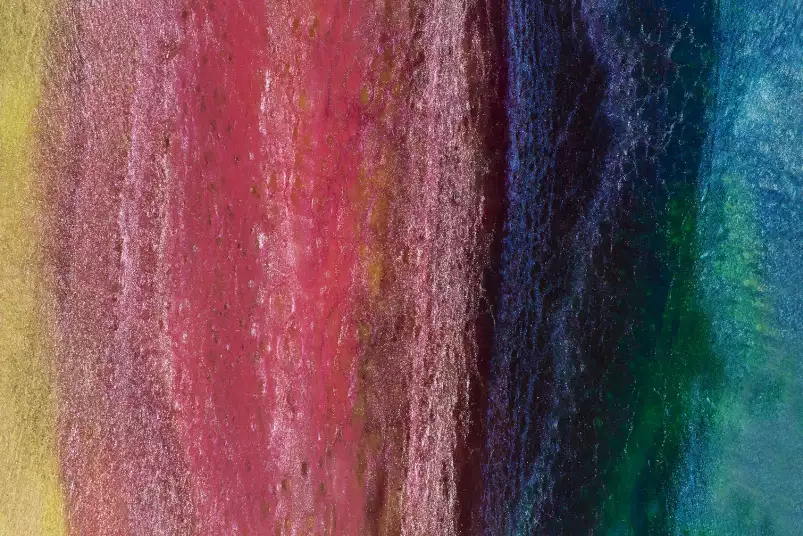 Vertical rainbow - affiche art abstrait