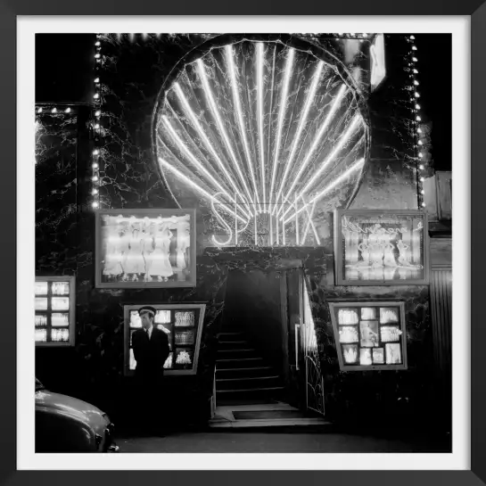 L'ancien pigalle - tableau noir et blanc vintage