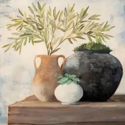 Trio mediterranéen - tableau nature morte