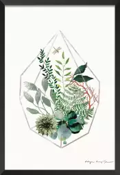 Terrarium - affiche de fleurs