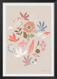 Fleurette I - affiche de fleurs