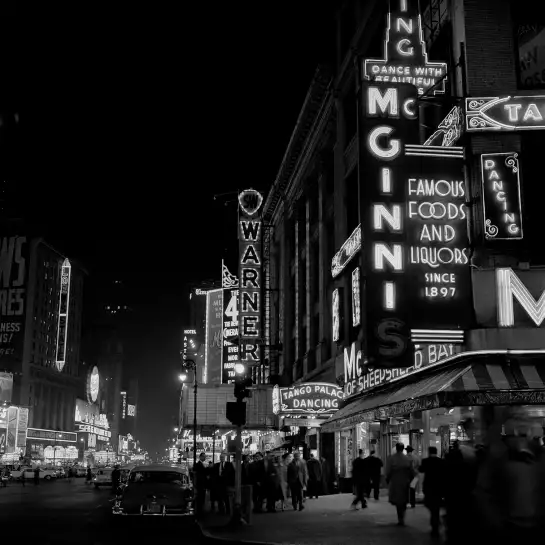 Broadway en 1960 - poster de new york
