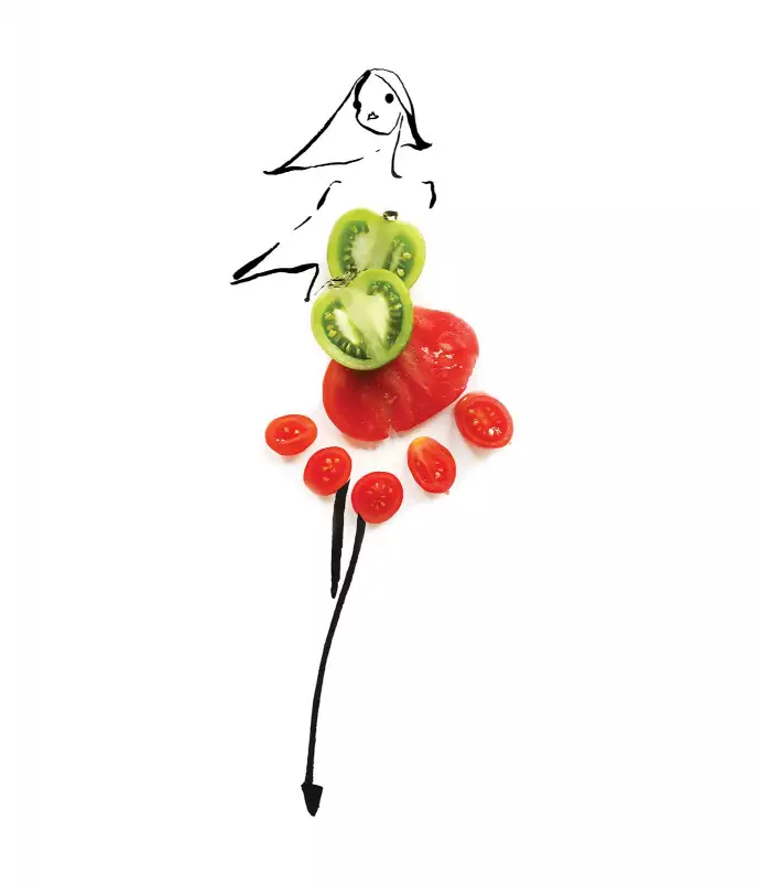 Mademoiselle tomate - fond de hotte original