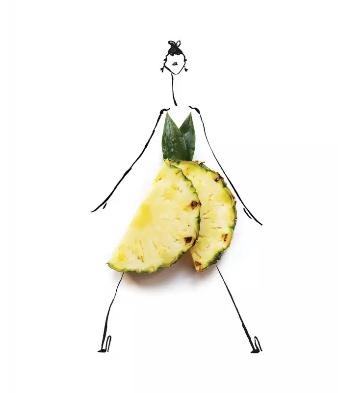 Mademoiselle ananas - fond de hotte original