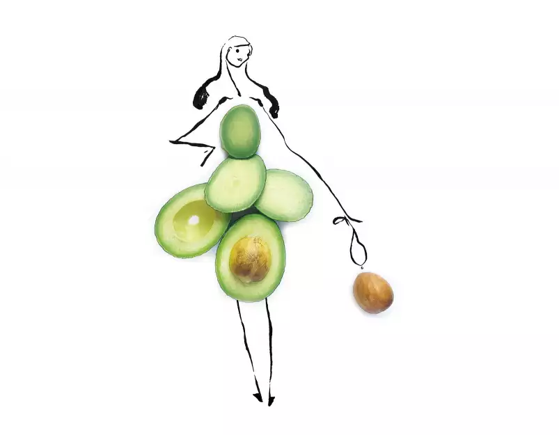 Mademoiselle avocado - fond de hotte original