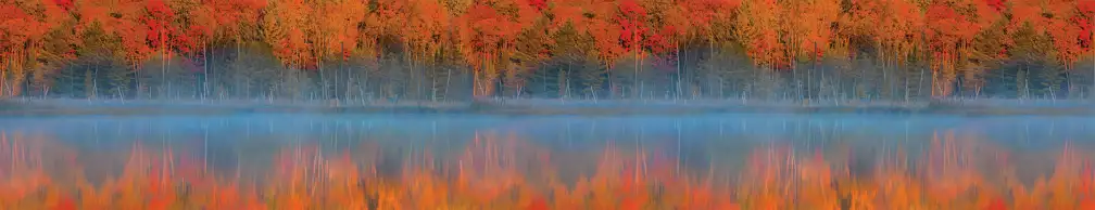 Lac d'automne - crédence sur mesure