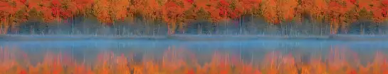 Lac d'automne - crédence sur mesure
