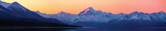 Entre lac et montagne - crédence sur mesure