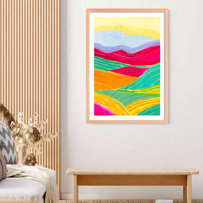Color colline - tableau art moderne