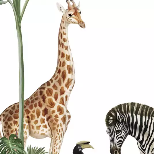 Safari d'enfant - papier peint enfant animaux