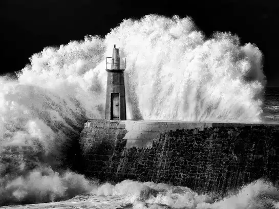Le phare - papier peint panoramique paysage