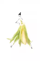 Mademoiselle maïs - fond de hotte original