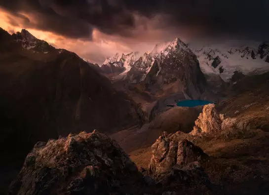 Lagon bleu II - panoramique montagne