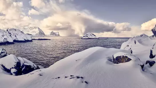 Fjord - papier peint photo nature