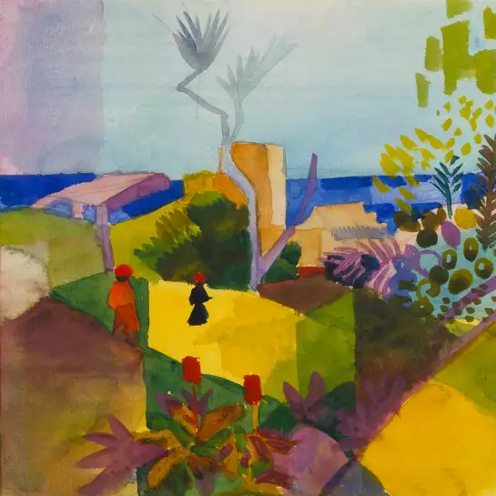 Paysage au bord de mer, d’August Macke - Classiques de l'art