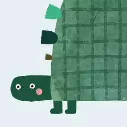 Tortue alligator - tapisserie panoramique chambre enfant