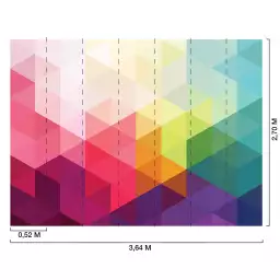 Prisme de couleur - Tapisserie panoramique graphique