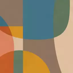 Circulos colorés - Tapisserie panoramique graphique