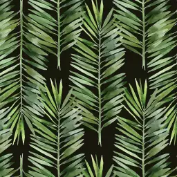 Feuilles de palmier - tapisserie panoramique feuilles